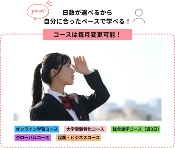 体調や目標に合わせて毎月コースを変更できる柔軟な環境