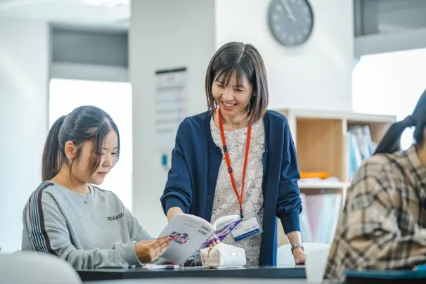 個別的指導スタイル。自分のペースでゆっくりじっくり勉強できます。