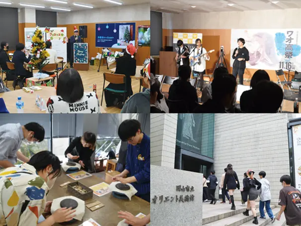 生徒や教員と一緒にスタディツアーやイベントを企画することも！仲間と一緒に学びを深め、充実したキャンパスライフが過ごせます。【通学コース】