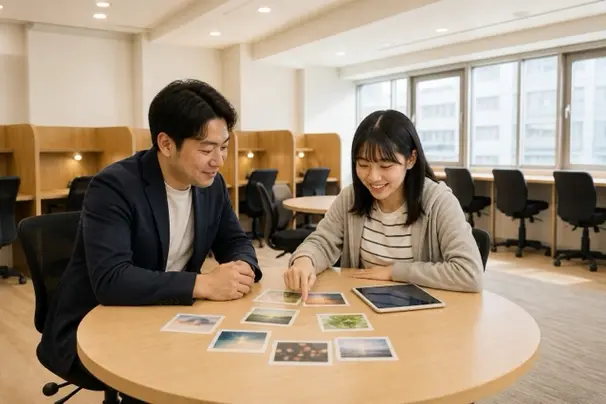 進学先を急いで決めるのではなく、趣味・生活・将来のことなど、本人が大切にしたいテーマから目標を一緒に探します。進路探究と目標設定、中学内容の学び直しから大学受験までを個別に設計します。